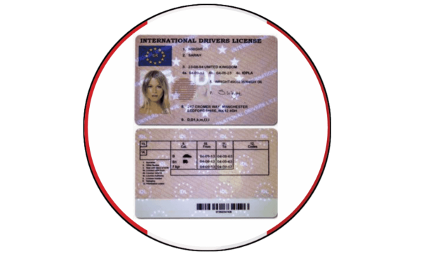 Tangible United Kingdom driving License